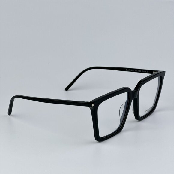 Saint Laurent SL474OPT 001 BRAND NEW Eyeglasses Black Square Unisex - Picture 8 of 12